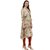 Janasya Women's Cream Printed Cotton Asymmetric Kurti