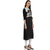 Janasya Women's Black Printed Crepe Straight Kurti