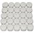 Huskey Home Decoration Diwali Smockless Tealight Candles  (White, Pack of 40)