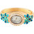 Om Jewells Luxury Gold Plated Blue Designer Watch Bracelet Jewellery for girls and women WW1000002