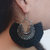 Verceys Silver Oxidized Black Thread Afghani Beautiful Jhumki Earring Drop Earrings For Girls And Women