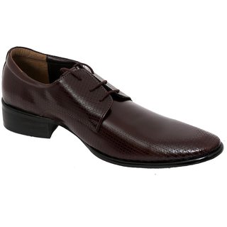 Aurashoes Men's 401 Brown Formal Leather Shoes