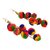 Verceys MultiColor Fashion Hook Dangle Tassel Long Funky Earrings with Pompoms for Girls And Women