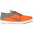 Layasa Mens Orange Lace-up Smart Casual Shoes