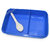 6th Dimensions Premium Lunch Box Air tight and Microwave Safe with Spoon (Blue)