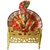 Brass Laddu Gopal/ Thakur Ji Idol  Singhasan (Free Multicolor Poshak  Pagdi) By Shriram Traders
