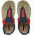 Paragon Women'S Red-Navy Blue Solid Sandal Slipper