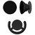 INCREIBLE  Premium quality Pop Socket + Pop clip Expanding Grips and Stands for Phones Tablets (BLACK)
