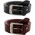 Combo Of Brown Leatherette Belt For Men and Brown Wallet