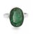 PANNA (EMBERALD) 6.25 RATTI ORIGINAL WITH SILVER RING 4 GRAM