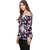 Amiable Casual 3/4 Sleeve Printed women Blue Top