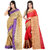 SHREE RAJLAXMI SAREES Multicoloured Cotton Silk Saree Combos Pack Of-2 Saree