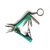 9 IN 1 MICRO PLIER (TITANIUM COATED) WITH POUCH + LED FLASH LIGHT + KNIFE BLADE + CUTTER + KEY RING