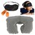 Travel Kit ( 3 in 1) Multicolour Including  Air Neck Pillow/ Coushion Eye Mask /Ear Plugs