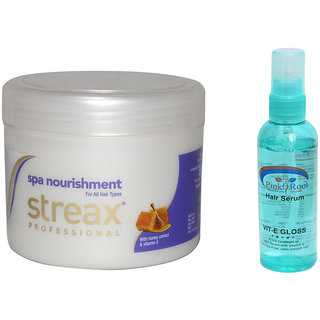 Buy Pink Root Hair Serum (100ml) with Streax Professional Spa Nourishment  for All Hair Types Pack of 2 Online @ ₹697 from ShopClues