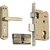 Spider Steel Mortice CYlindrical Lock Complete Set With Antique Brass Finish (S606SAB + SCLAAB)