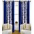 Avi Trendz kolaveri blue window curtains set of 4(4x5)