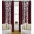 Avi Trendz kolaveri  marron window curtains set of 4(4x5)