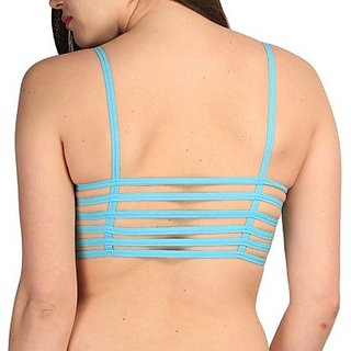 Bella Padded Multiple 6 Strap Brallette-Sea Blue (Free Size)