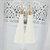 JewelMaze White Thread Gold Plated Tassel Earrings-1310934A