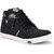 Essence Men's Black Casual Synthetic Lace-Up Ankle Sneakers