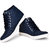 Essence Men's Blue Casual Synthetic Lace-Up Ankle Sneakers