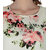 Funku Fashion Casual Cap Sleeve Floral Print Women's White Top
