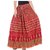 Decot Attraction Red Printed Regular Skirt for Women