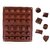 Bakers U Silicone Chocolate Shape Mould Jelly Ice Candy Chocolate Cake Icing Green 30 in 1 (5 shapes) random color
