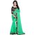 Meia Green Georgette Lace Saree With Blouse