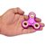 Triangle Chrome Fidget Spinner Finger Hand Spinner Focus Toy (Pink Color)