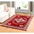 Welhouse India Red chenille carpet (85 inch X 55 inch) CNT-02