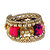JewelMaze Gold Plated Multicolour Thread Bracelet