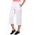 Klick2Style Cotton Linen Culotte White Trouser