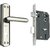 Spider Steel Mortice key Lock Complete Set With Black Silver Finish ( S606MBS + RML4 )