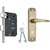 SPIDER Steel Mortice Key Lock Complete Set With Antique Brass Finish (S811MAB + RML4 )