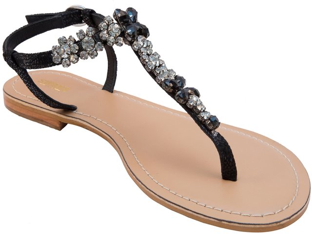 Black colour cheap sandals for girls