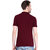 Concepts Maroon Cotton Blend Polo Neck Tshirt
