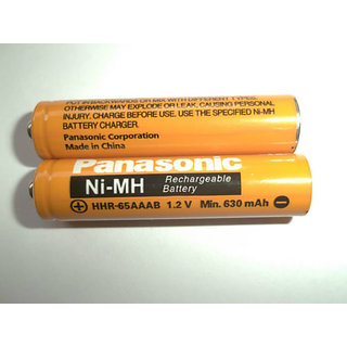 Panasonic 2X AAA Ni MH 630mAh Rechargeable Battery For Cordless Phone, Camera