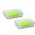 SSS - Counter Soap Dish Set of 3 pcs (Material- Acrylic Unbreakable)