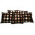 Chocolate Brown Velvet Cushion Covers with Golden Patch  16 by 16  by Color Expressions