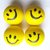 Pickadda Imprinted Happy Face Smiley Stress Squeeze Ball (Pack Of 2 Balls Assorted colors)