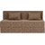 Space Interior Brown Color Fabric 3 Seater Sofa Cum Bed ( Bed size 5x6 Fit)