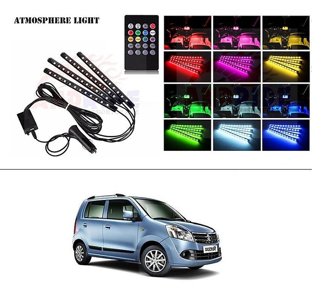 Buy Autostark 4 In1 Atmosphere Music Control 12 Led Foot Strip Light Car Interior Decorative Light 12 Led Maruti Suzuki Wagon R 1 0 Online 499 From Shopclues