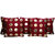 Maroon Velvet Cushion Covers with Golden Patch  16 by 16  by Color Expressions