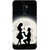 Coolpad Cool 1 Case, Moonlight Lovers White Black Slim Fit Hard Case Cover/Back Cover for Coolpad Cool 1