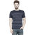Teesort Men's Short Sleeve Round Neck Striped T-shirt
