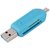 2 in 1 USB Male To Micro USB Dual Slot OTG Adapter With TF/SD Memory Card Reader 32GB with retail box For Android Smartp