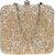 TARUSA Gold Embroidered Box Clutch