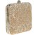 TARUSA Gold Embroidered Box Clutch